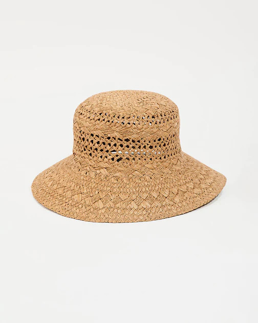 PREORDER - Bungalow Straw Bucket Hat – Tan | VICI