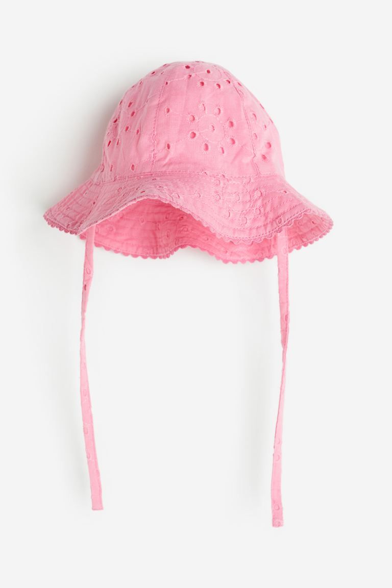 Sun Hat with Eyelet Embroidery | H&M (US)