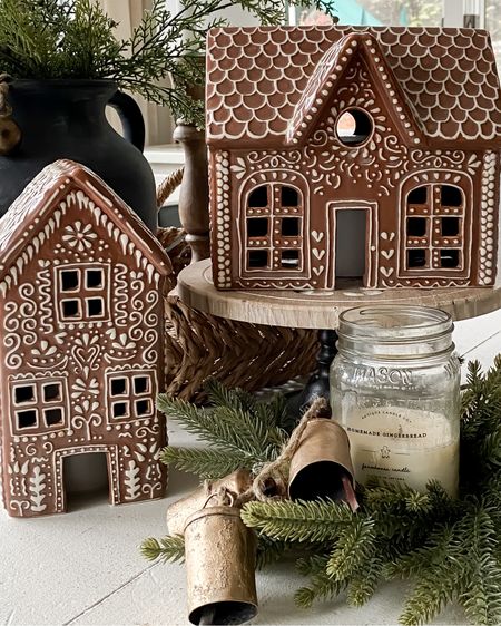 I’m obsessed with these gingerbread houses!

#LTKSeasonal #LTKHoliday