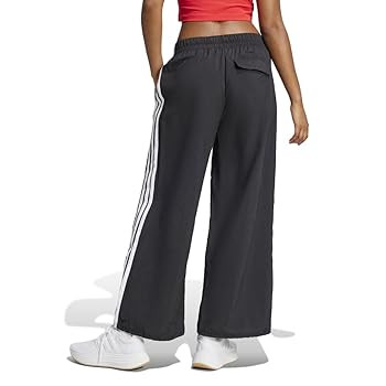 adidas Women's Essentials 3-Stripes Woven Parachute Pants | Amazon (US)