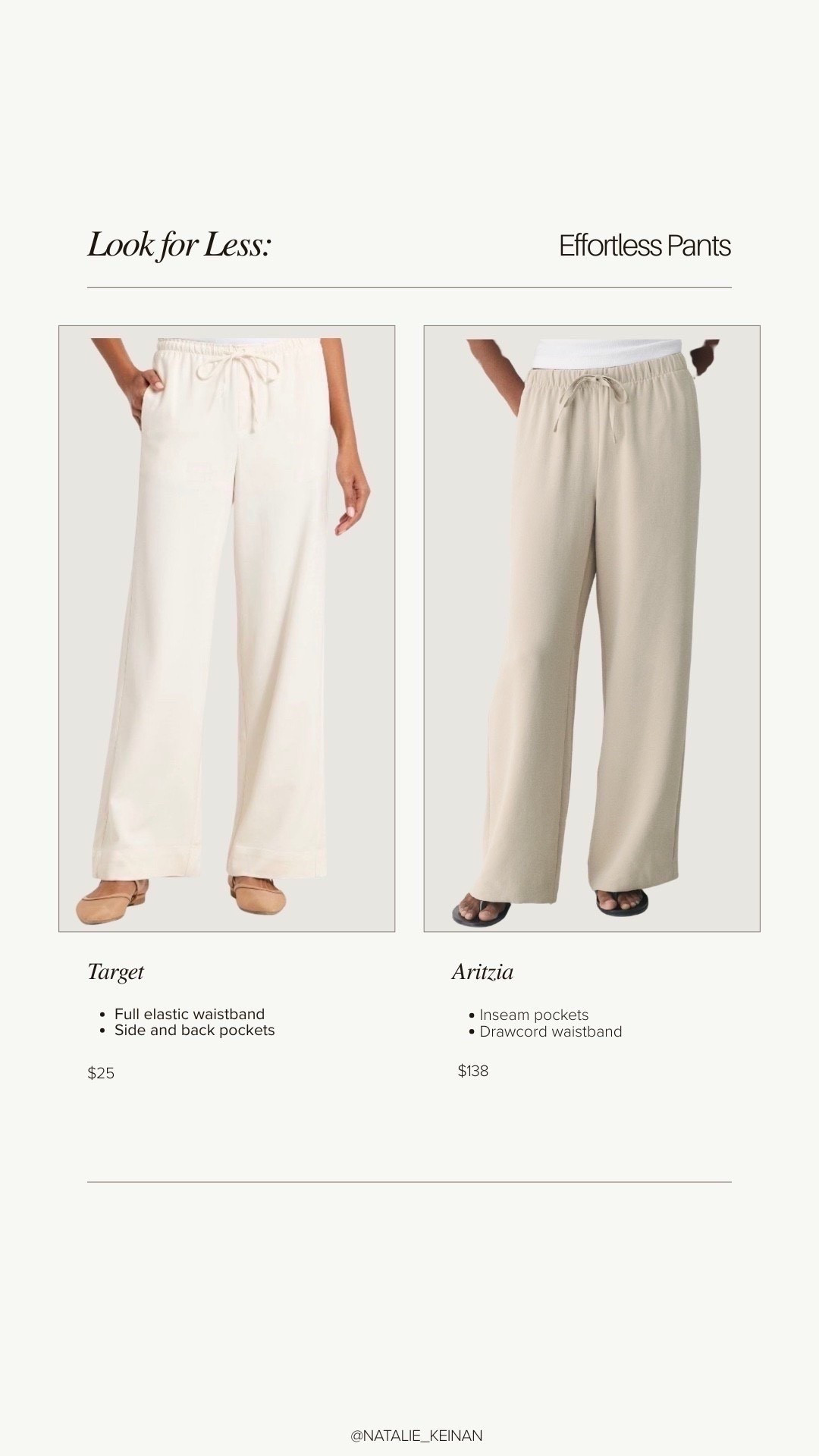 Look for less target effortless pants!!!


#LTKgrwm #LTKootd #LTKSeasonal