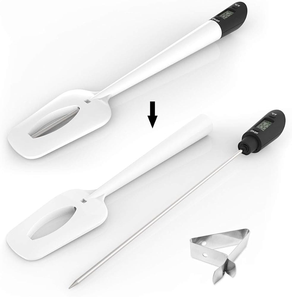 Efeng Digital Meat Thermometer Candy Thermometer Spatula with Pot Clip & 9" Probe – Fast Instan... | Amazon (US)