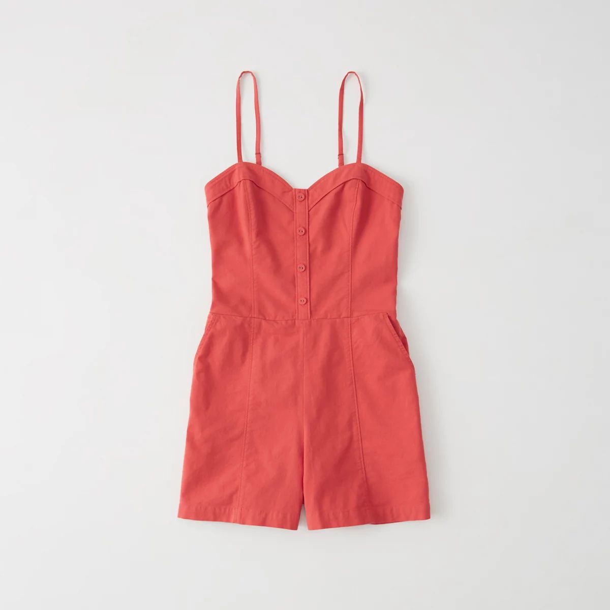Button-Down Romper | Abercrombie & Fitch US & UK