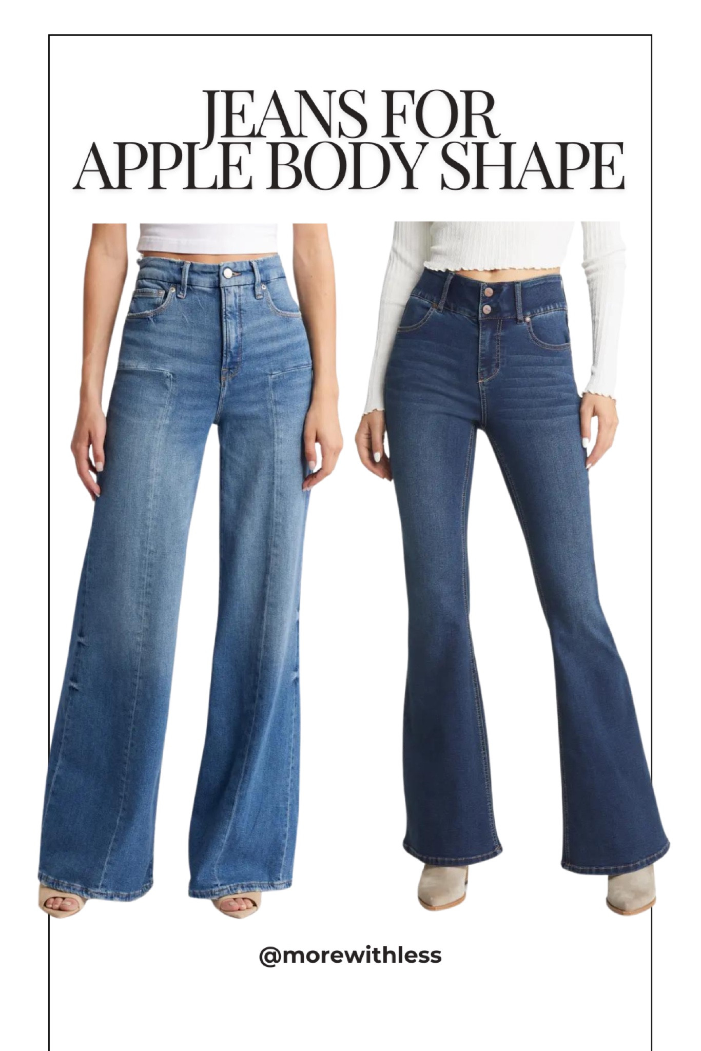 Get a perfect pair of jeans for your apple body shape!

#applebodyshape #summeroutfit #vacayoutfit #womenover50 #womenover40 #trabeloutfit #curves #summerfashion #OOTD #perfectfit #jeans #denimforcurves

#LTKSaleAlert #LTKOver40 #LTKSummerSales