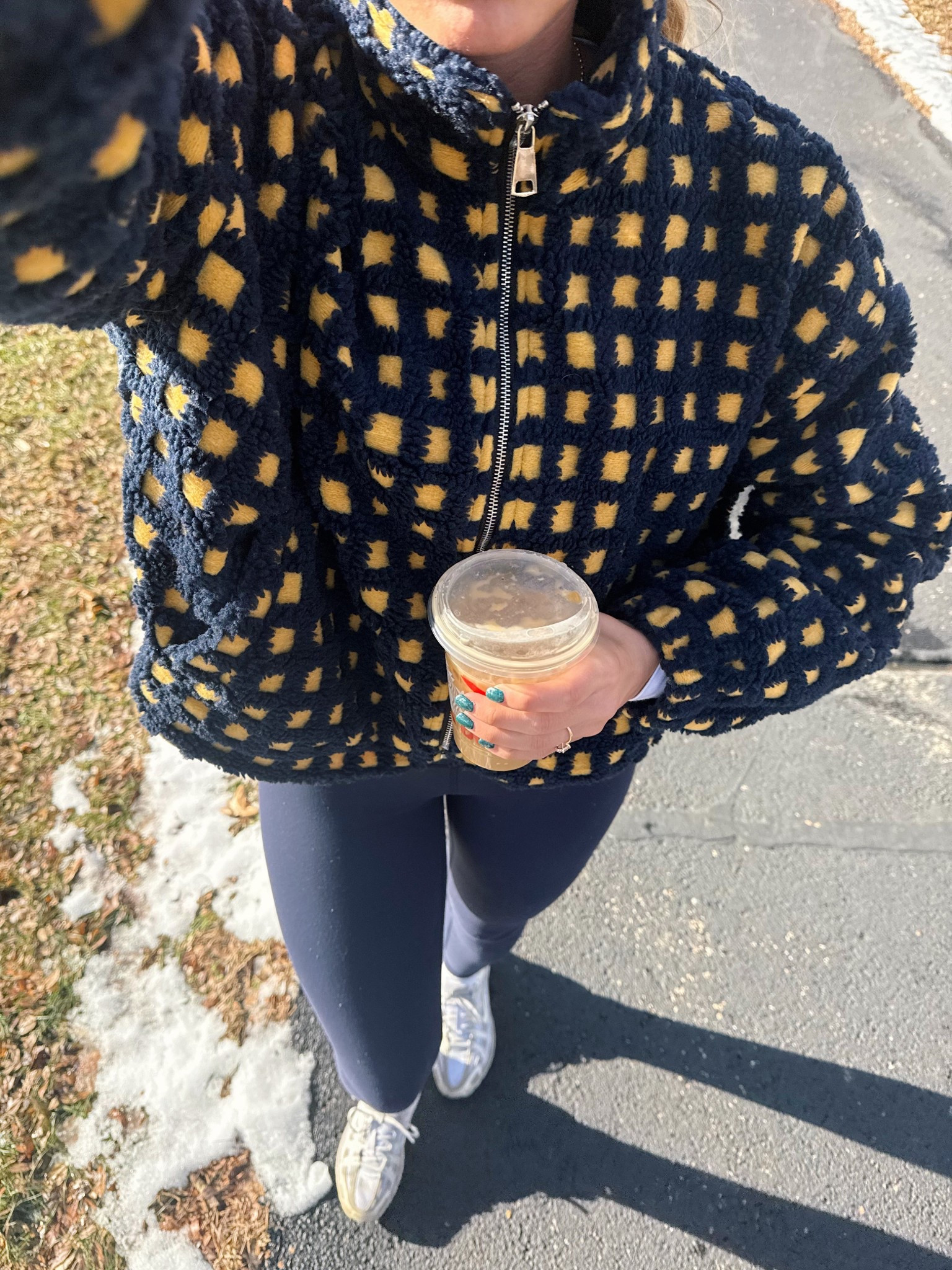 My walking fit! Medium in the coat & small in the leggings 🧡🫐✨❄️

#LTKActive #LTKootd