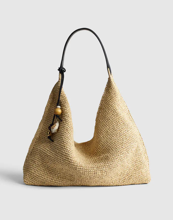 The Mylie Shoulder Bag in Raffia | Madewell