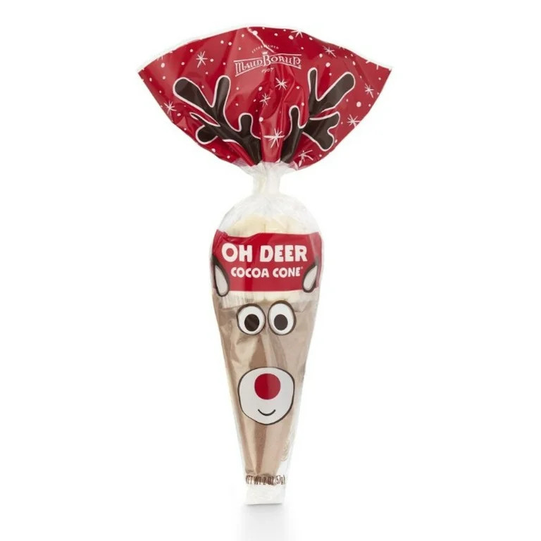 Maud Borup Reindeer Hot Cocoa Cone with Mini Marshmallows, 3.0 oz Seasonal Holiday Treat - Walmar... | Walmart (US)