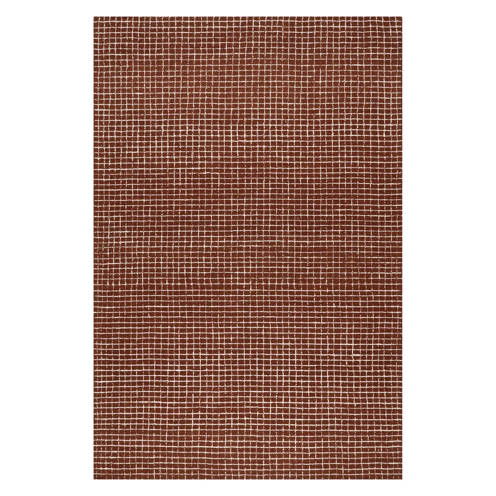 RugsUSA Melrose Checked Wool Area or Throw Rug, Brown | Kohl's