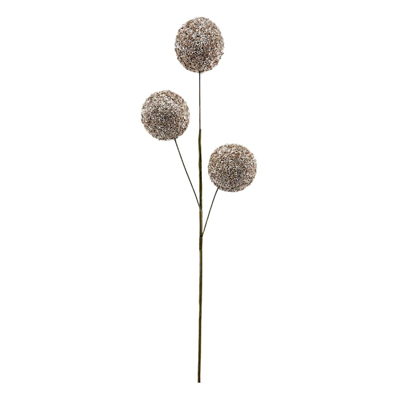 Gold Shiny Ball Stem, 28", Plastic, sold by At Home | At Home