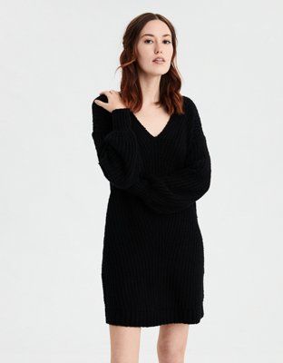 AE V-Neck Sweater Dress | American Eagle Outfitters (US & CA)