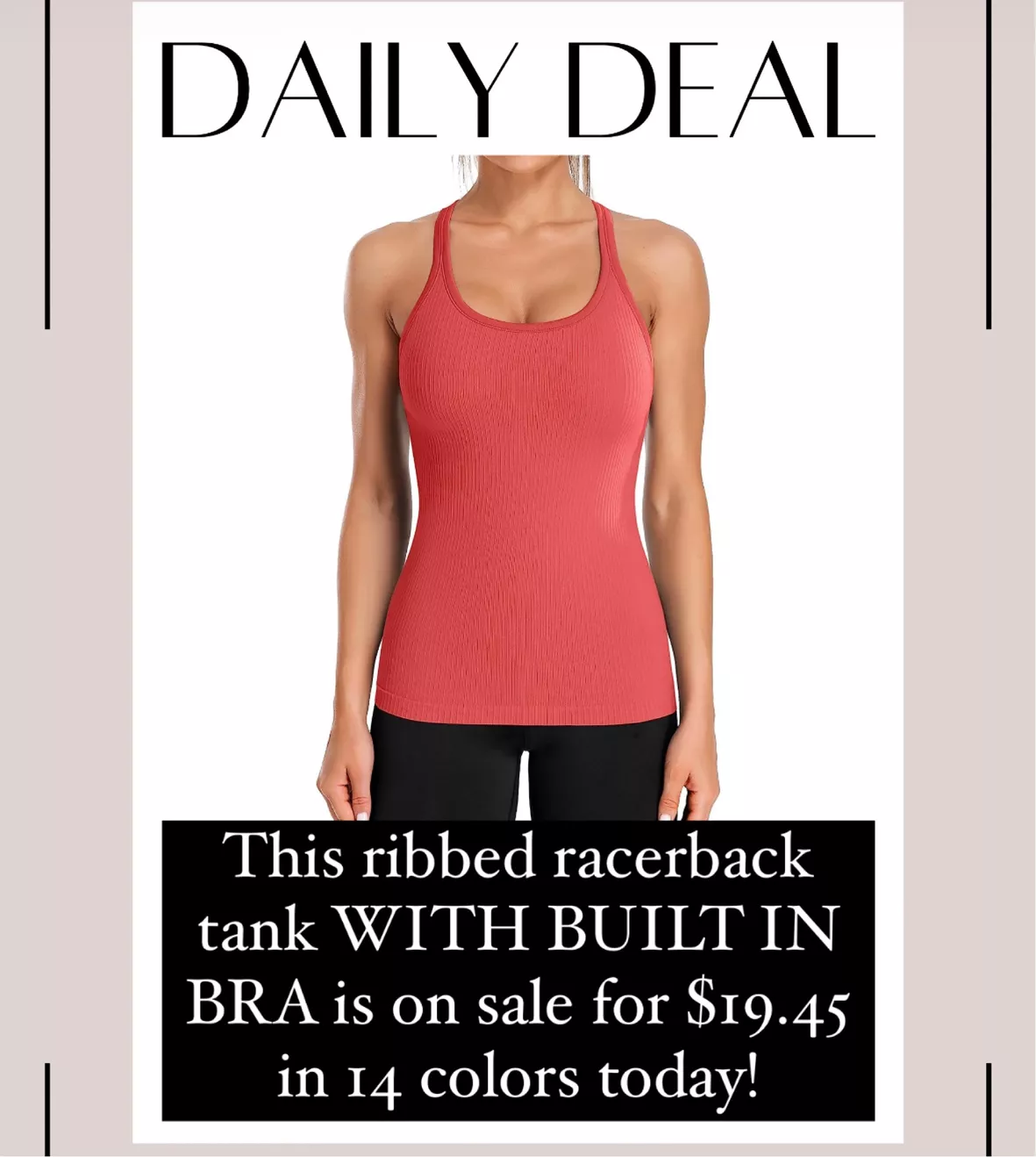 ATTRACO Ribbed Workout Tank Tops … curated on LTK