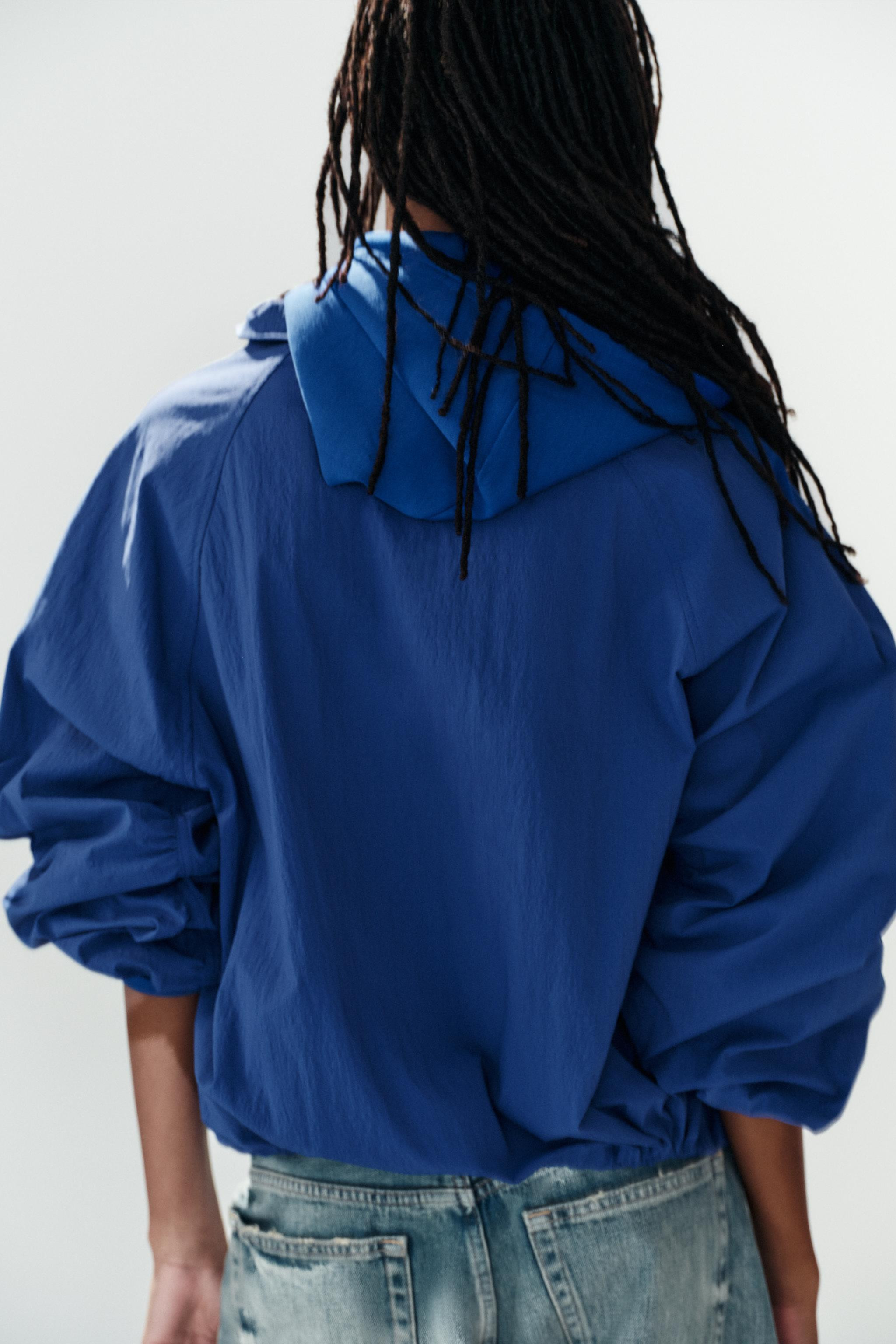 BUTTONED NYLON JACKET | Zara US