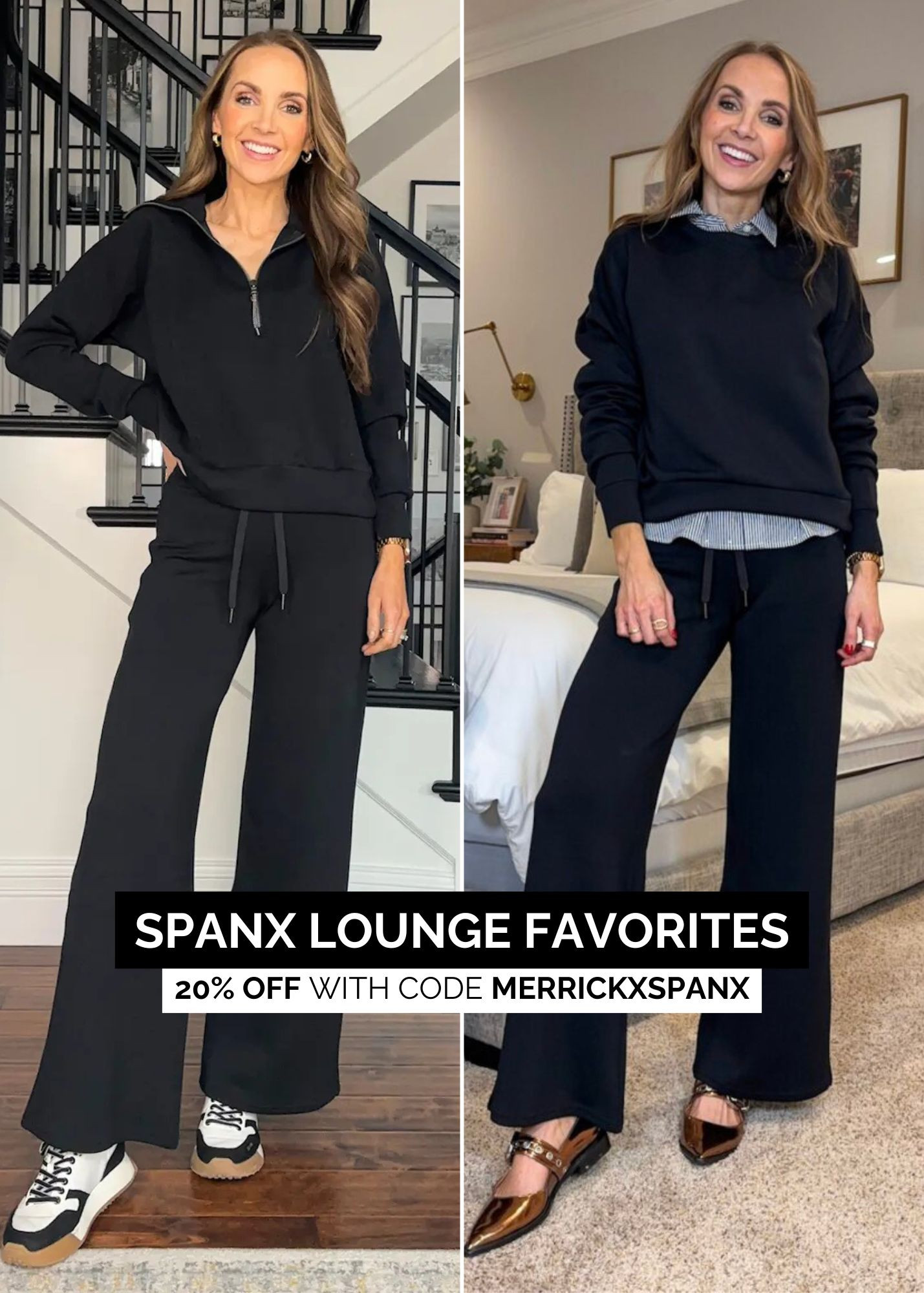 @spanx lounge dressed up and down for travel or everyday // 20% off the best set with code MERRICKXSPANX #SpanxPartner

#LTKSeasonal #LTKSpringSale #LTKTravel