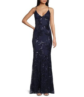 Lulus Fairbrook Sequin Long Dress | Dillard's | Dillard's