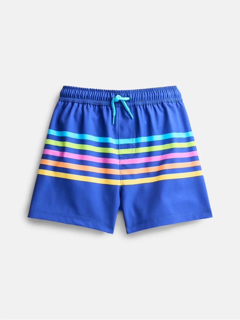 Wonder Nation Baby and Toddler Boys Printed Swim Trunks, Sizes 12M-5T | Walmart (US)