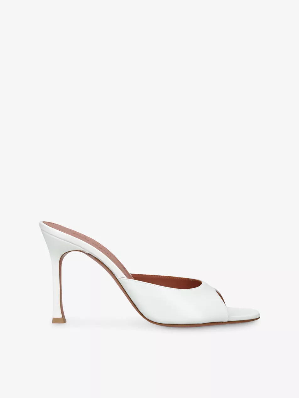Alexa 95 Leather Heeled Mules | Selfridges