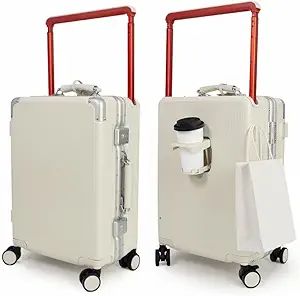 Hardside Carry On Luggage Aluminum 22 * 14 * 9 Airline Approved,Wide Handle Suitcase with TSA Loc... | Amazon (US)