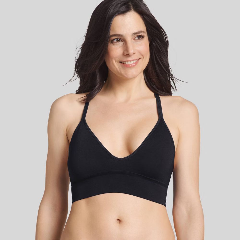 Jockey Generation Women's Natural Beauty Racerback Bralette - Black XL | Target