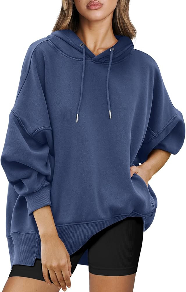 ANRABESS Womens Oversized Hoodies Sweatshirts Fleece Pullover Top 2024 Fall Trendy Outfits Teen G... | Amazon (US)