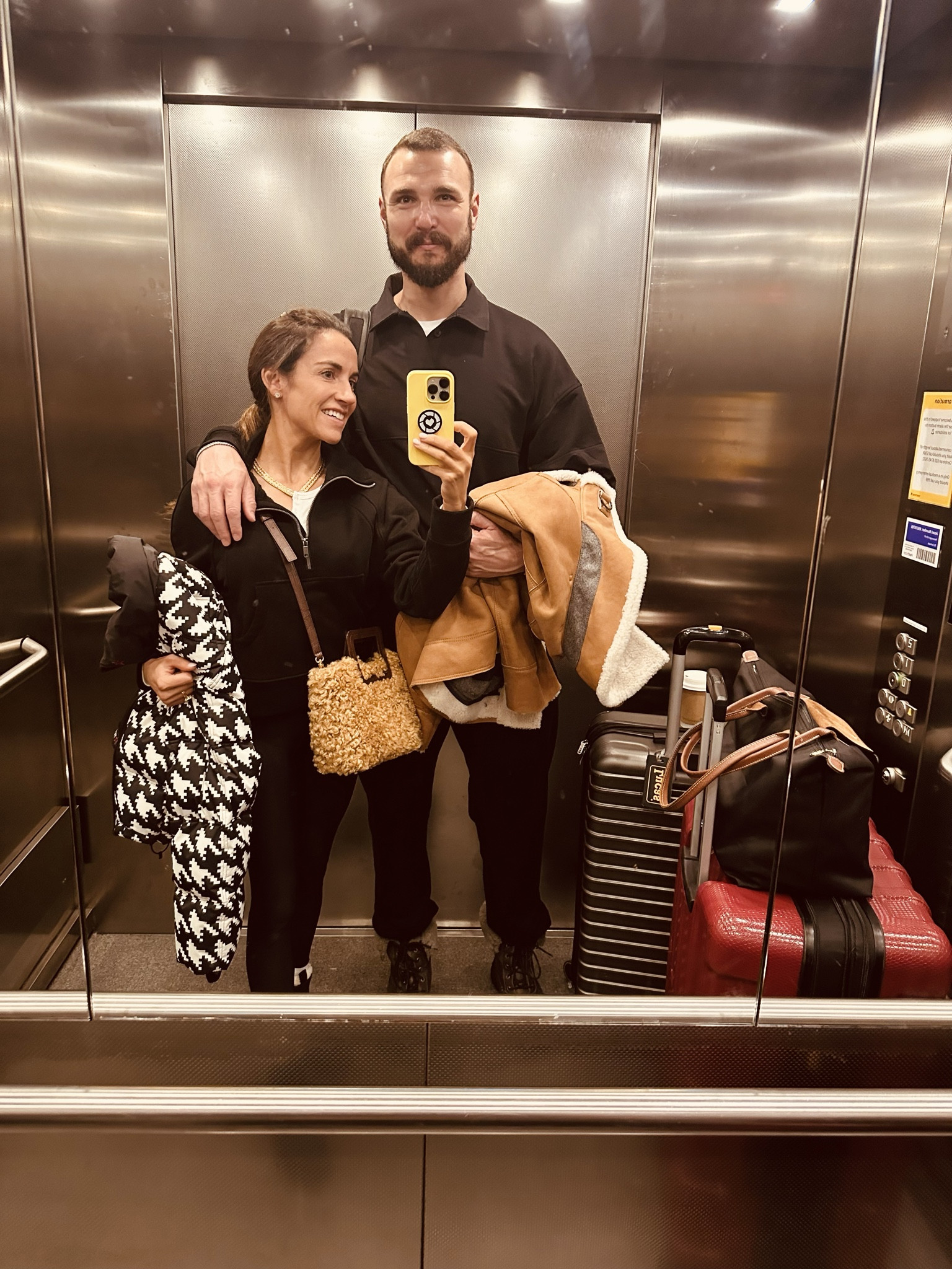 His and hers travel suits! 