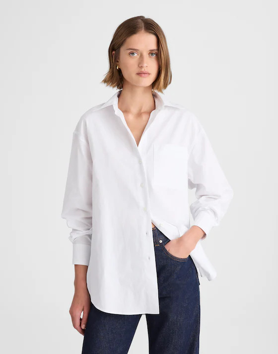 Oversized Button-Up Shirt | Madewell | Madewell