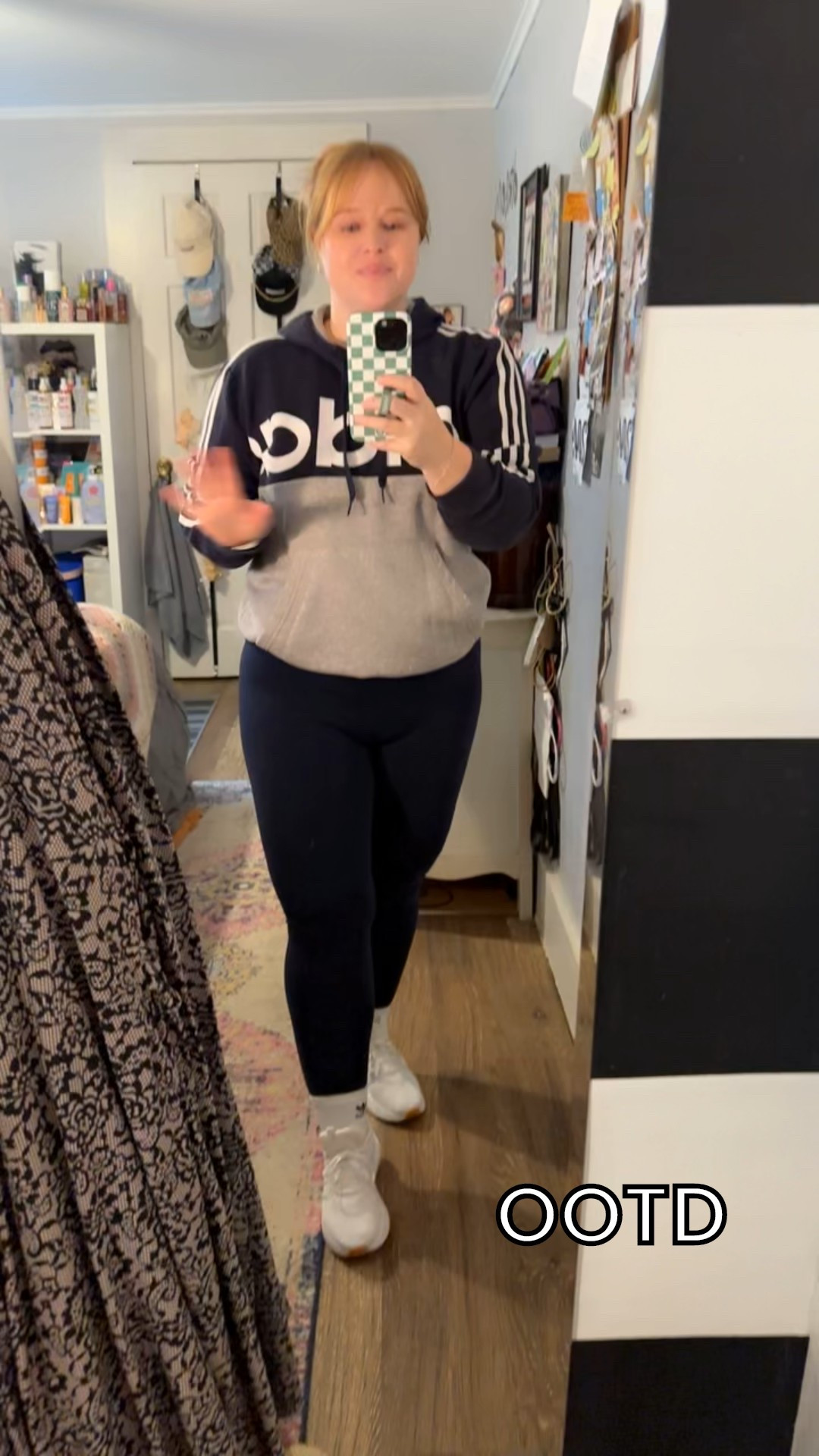 A little navy and white combo today for my OOTD!

This hoodie I picked up at Plato’s Closet a couple years ago was my entire inspiration for this navy and white fit. 

I got some navy leggings from Lululemon, some all white Adidas shoes and even found a navy matching Adidas hat! 

I definitely have a case of the Mondays today so I hope you all are feeling more perky than me! 😂

#LTKOver40 #LTKootd #LTKMidsize
