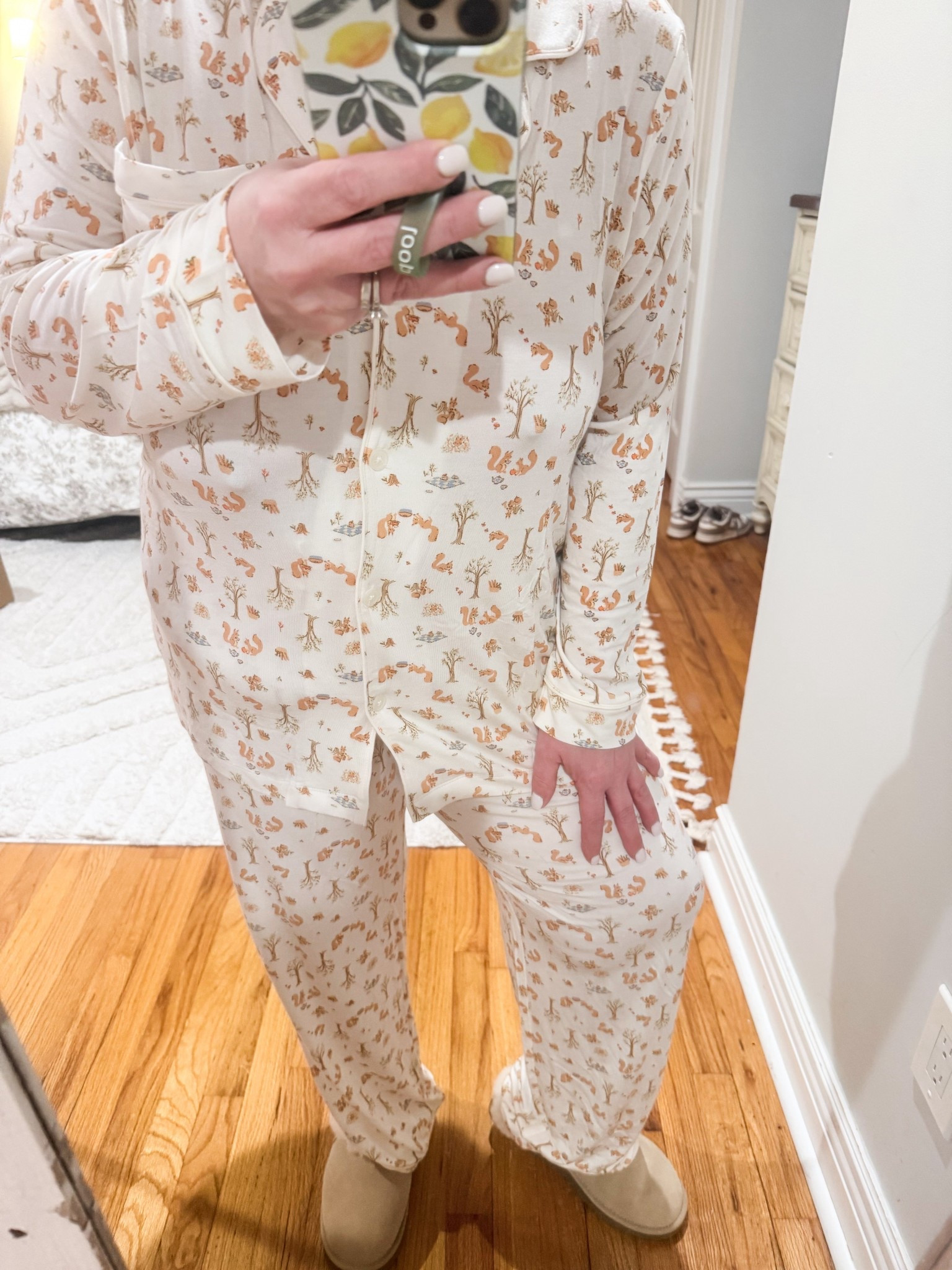 5’1  177lbs. 
I’m wearing a large  

#LTKmomlife #LTKSaleAlert