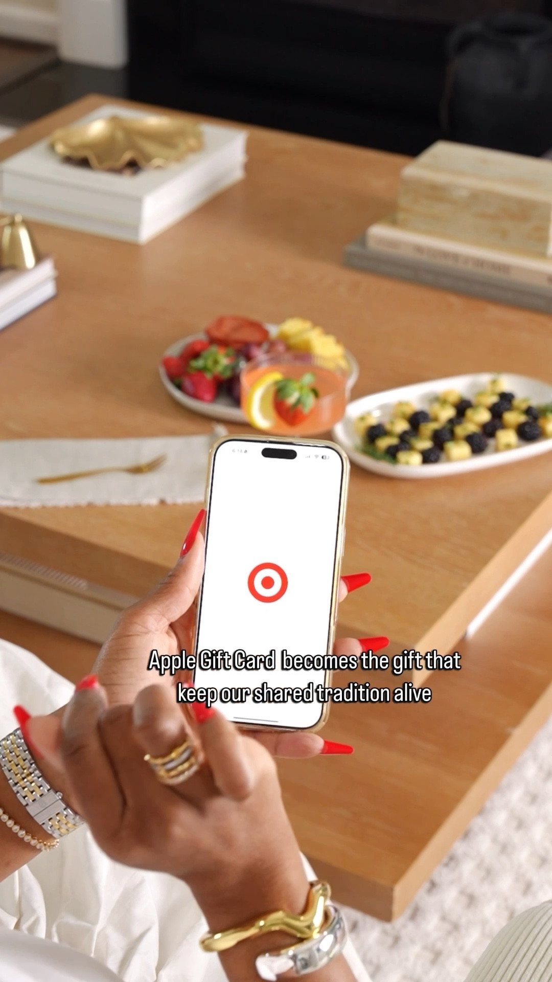 #ad Some traditions don’t need the same couch, just the right connection and that's Apple Gift Card. When my sister was home, watching award season together was our thing. I love that we can still do that even though she’s away serving our country. Not only can she use Apple Gift Card to watch the awards shows with me, she can use it for entertainment, music, and for Apple TV subscription and binge watch shows such as Severance, The Studio, and The Buccaneers and so much more when she gets the time. #TargetPartner @target #GiftCard #Target #AwardsSeason #WatchWithMe @shop.ltk #liketkit 

#LTKdayinmylife #LTKvlog