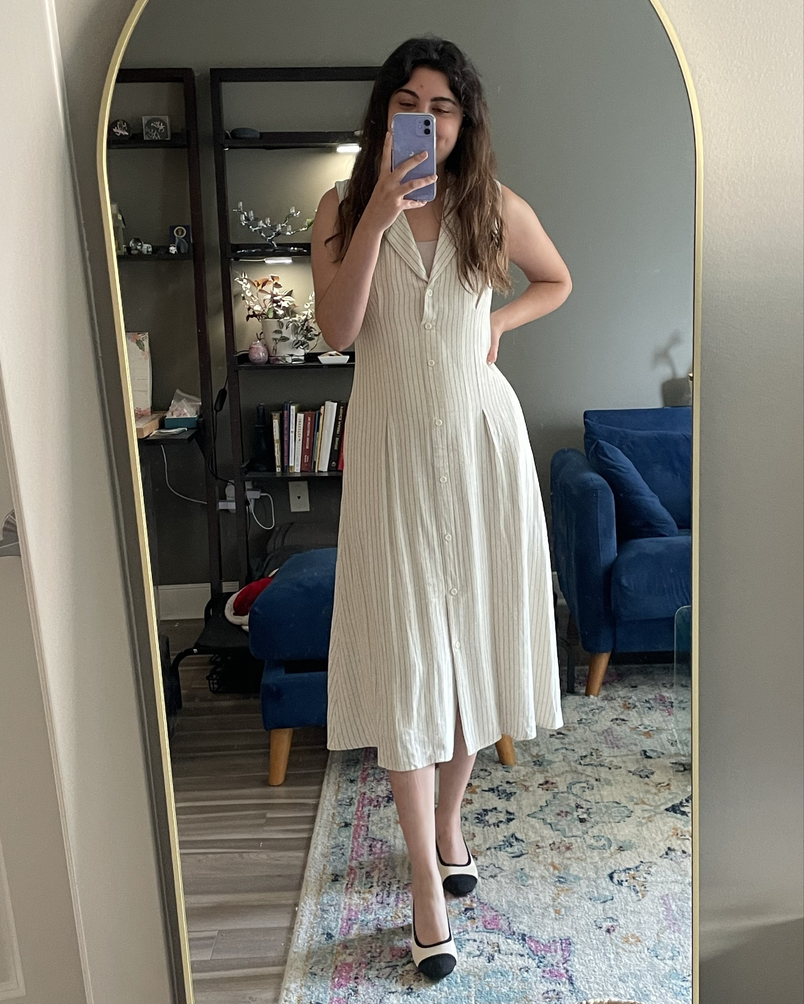 This outfit is so comfortable and flattering. The dress even has pockets and a side zipper  

#LTKSeasonal #LTKWorkwear #LTKShoeCrush