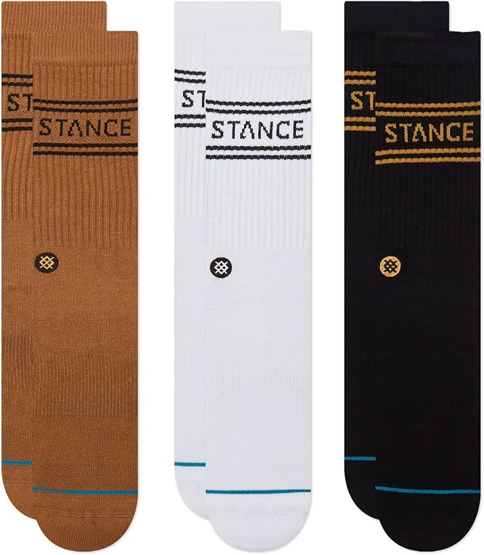 Basic Crew Socks [3 pack] (Large, Gold) | Amazon (US)