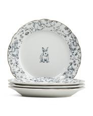 Set Of 4 Aria Bunny Salad Plates | TJ Maxx