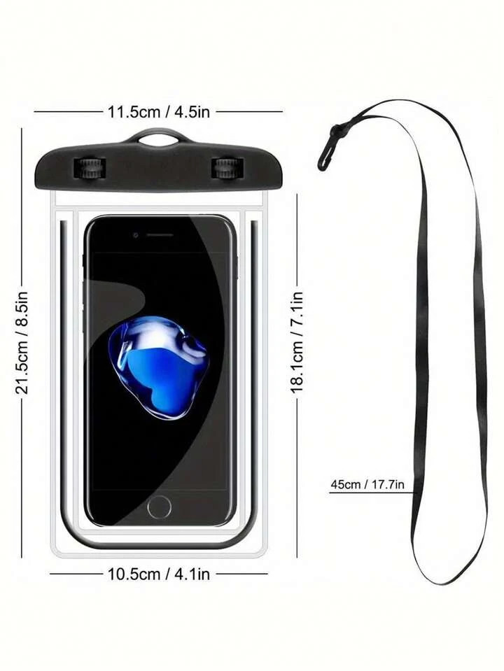 Universal Waterproof Phone Pouch - Fluorescence Waterproof Case Compatible With Iphone 15 14 13 1... | SHEIN