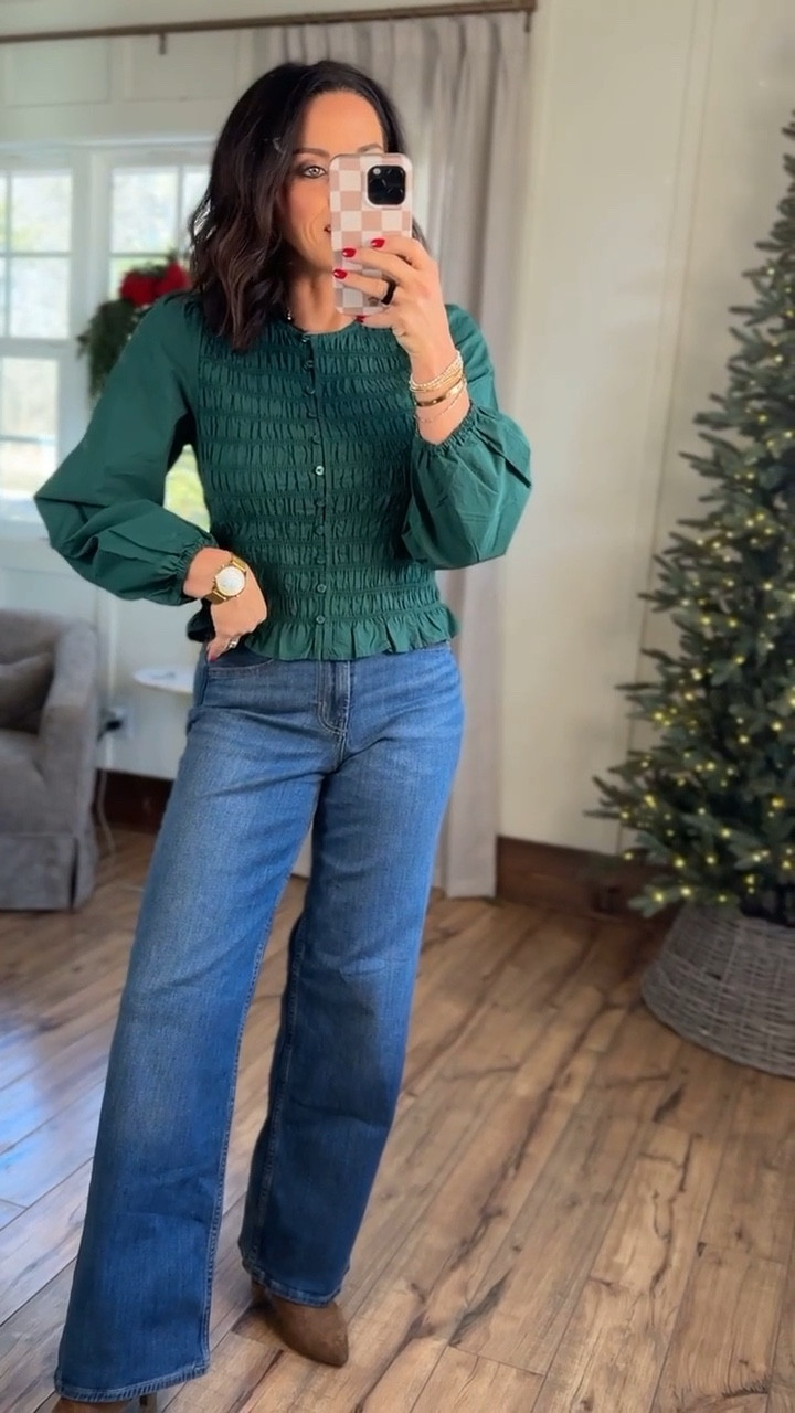 Y’all this green top from Target is darling!! It is perfect for festive workwear and can even be dressed up for a holiday party look! ✨ chic style elevated basics Christmas outfit holiday party look Target new Arrivals target winter fashion women’s winter wear office looks workwear VintagePickin

#LTKootd #LTKHoliday #LTKPetite