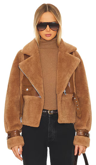 Elody Jacket in Mocha & Brown | Revolve Clothing (Global)