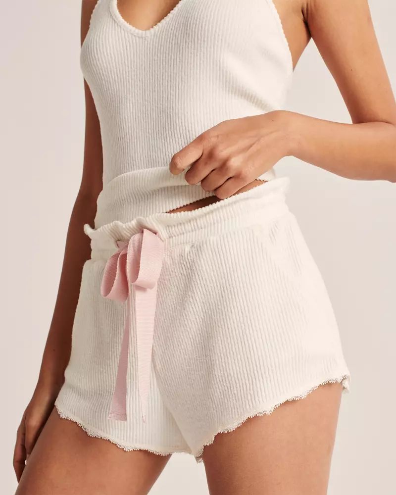 Cozy Ribbed Sleep Shorts | Abercrombie & Fitch US & UK