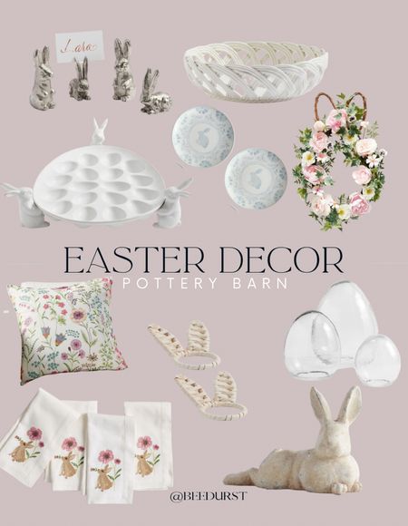 Easter is just around the corner and these decor picks from Pottery Barn are the cutest! 

Easter brunch, Easter decorations, table decor, spring decor, table settings, plates, spring wreath, spring napkins, 

#LTKSeasonal #LTKhome #LTKFind