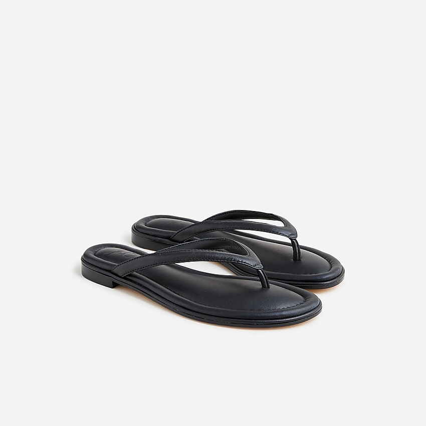 Menorca padded thong sandals in leather | J. Crew US