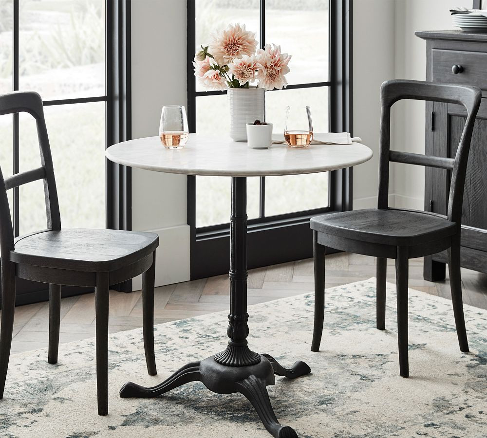 Rae Round Marble Pedestal Bistro Dining Table (32") | Pottery Barn (US)