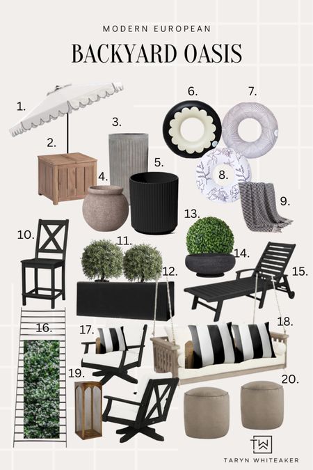 Our black and white outdoor decor sources! Linking what’s still available! 

#LTKhome #LTKSeasonal