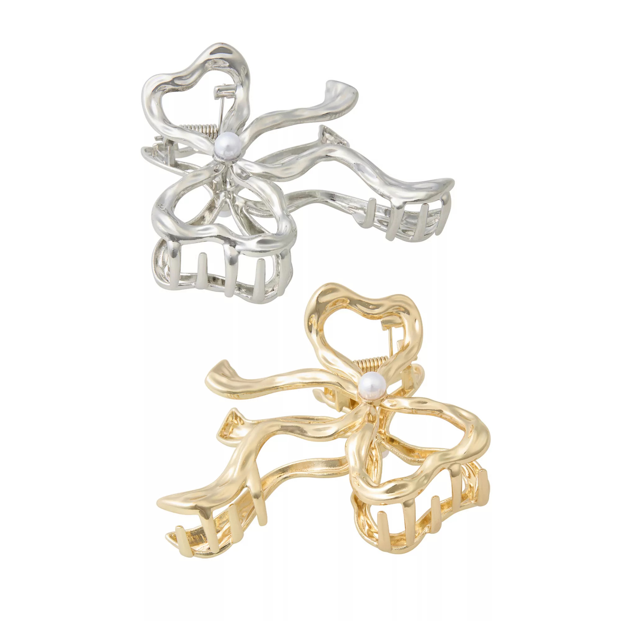 SO\u00ae 2-Pack Metal Bow Claw Clips | Kohl's