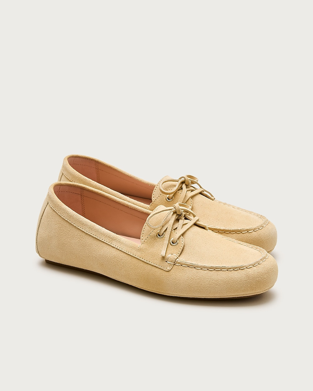 Driving loafers in suede with two sets of laces | J. Crew US