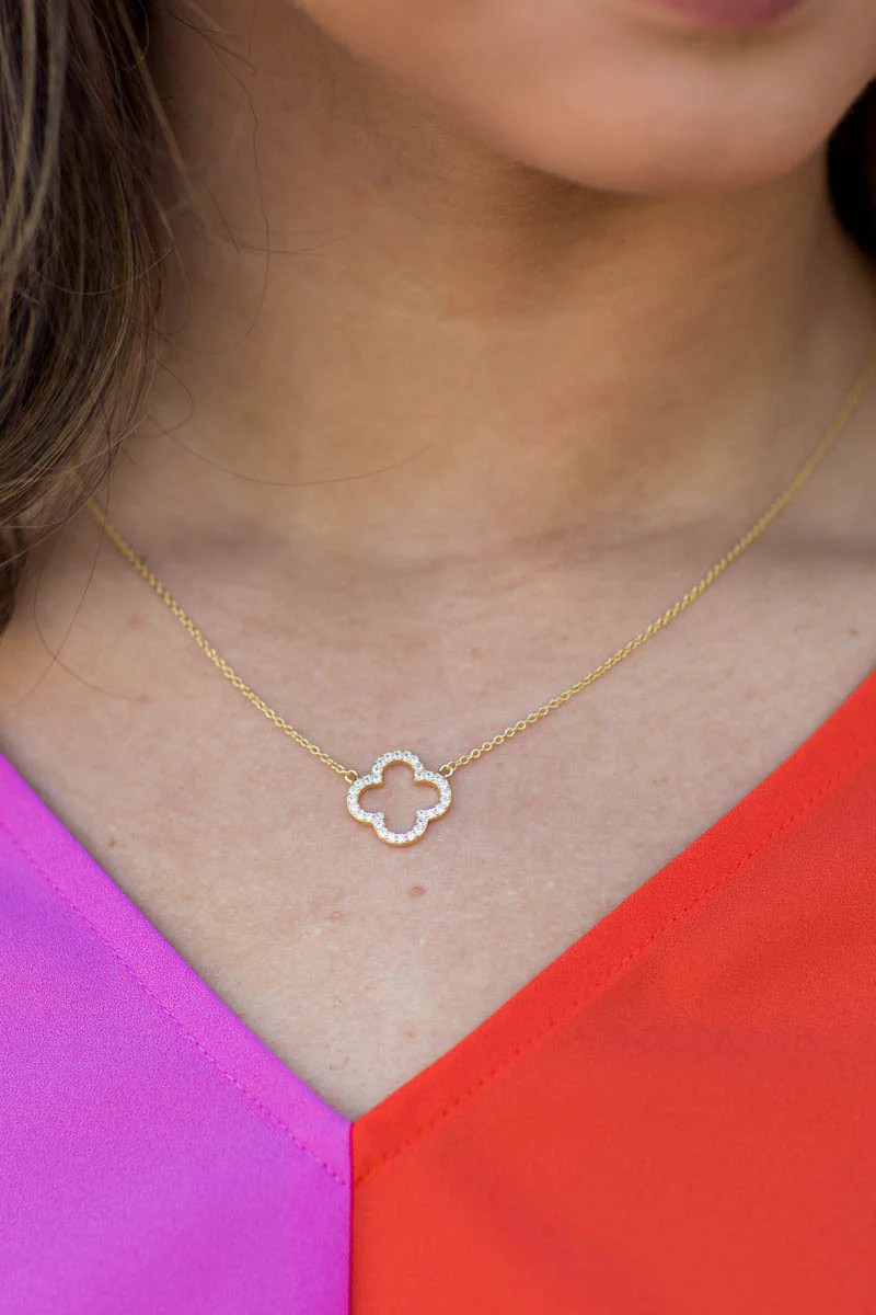 CZ Alhambra Necklace | Avara