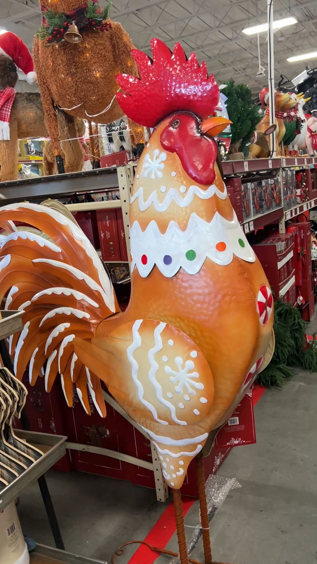 Everyone needs a Christmas chicken on their front porch!! Obsessed with this gingerbread rooster at tractor supply!! 

#LTKSeasonal #LTKHoliday #LTKHome