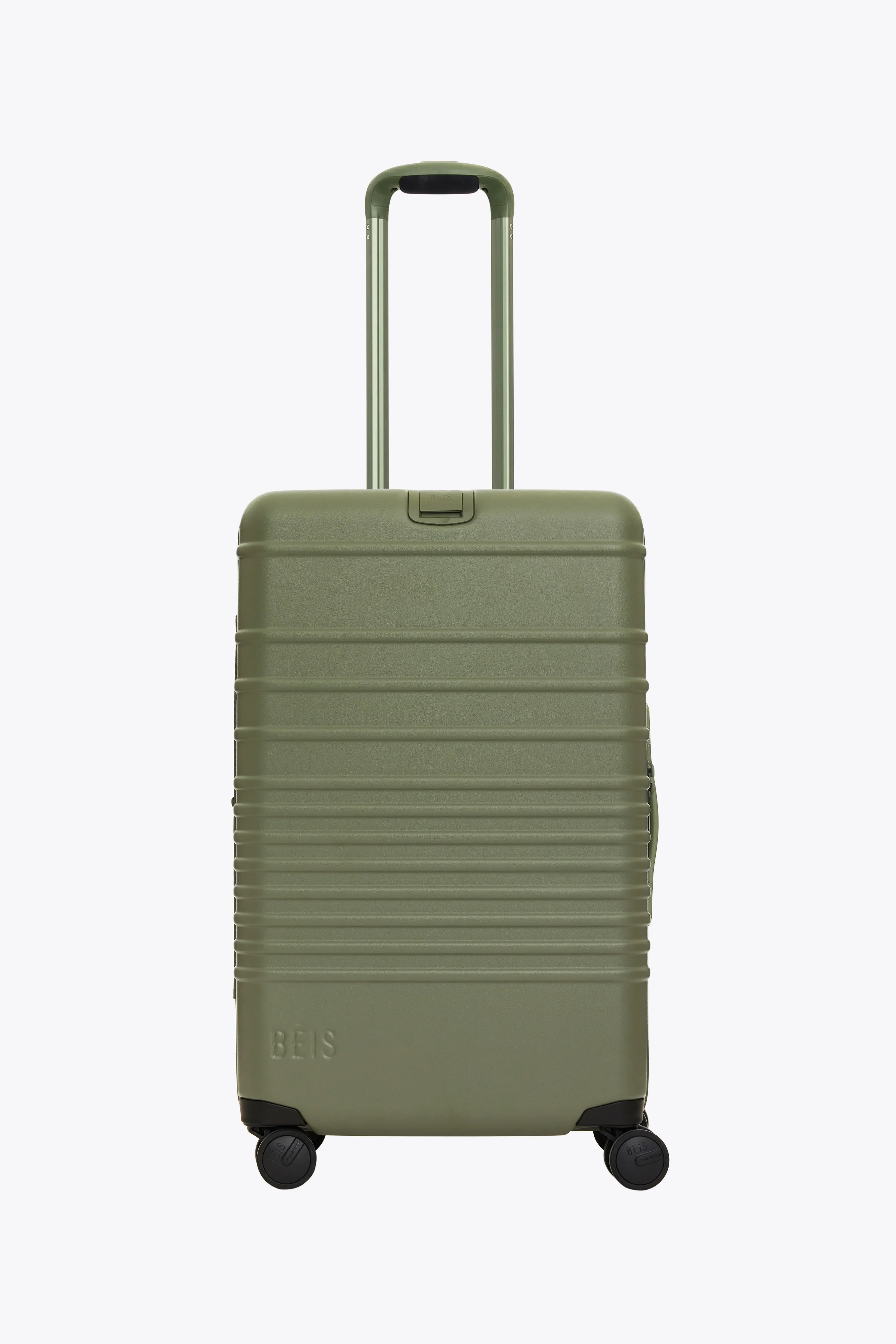 BÉIS 'The Medium Check-In Roller' in Olive - Olive Green 26" Checked Luggage & Suitcases | BEIS