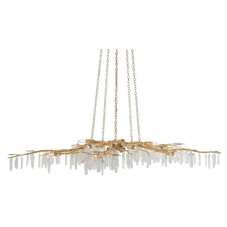 Currey and Company Forest Light 10 Light Wrought Iron Chandelier with Crystal AccentsModel: 9000-... | Build.com, Inc.