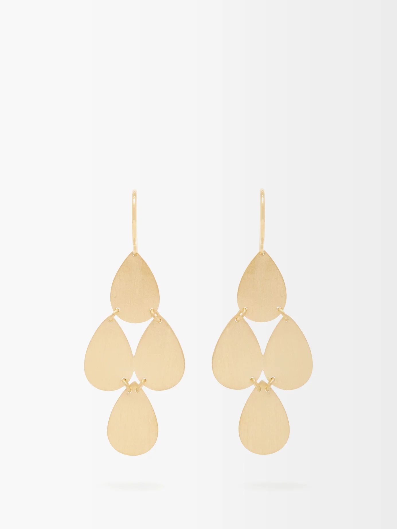 Yellow-gold chandelier earrings | Matches (US)
