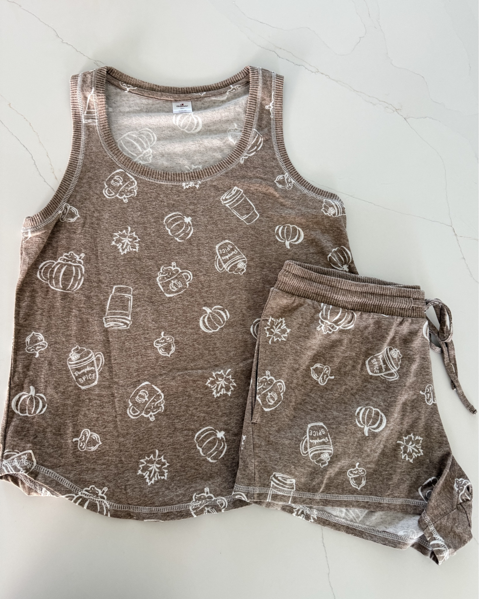 🍁🤎These new viral PJ's from Walmart just arrived and they are oh so cozy and totally getting me in that pumpkin spice mood.  Love that they come in a tank and shorts, because I can dream of fall even in the end of summer heat!

#LTKgrwm #LTKootd #LTKSeasonal