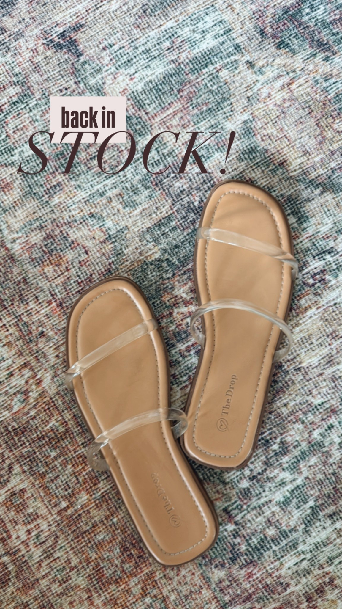 The clear sandals that literally go with everything & pack so flat are FINALLY BACK IN STOCK!! They’ve been sold out for 3 years! 🤪

#LTKFindsUnder50 #LTKShoeCrush #LTKOver40
