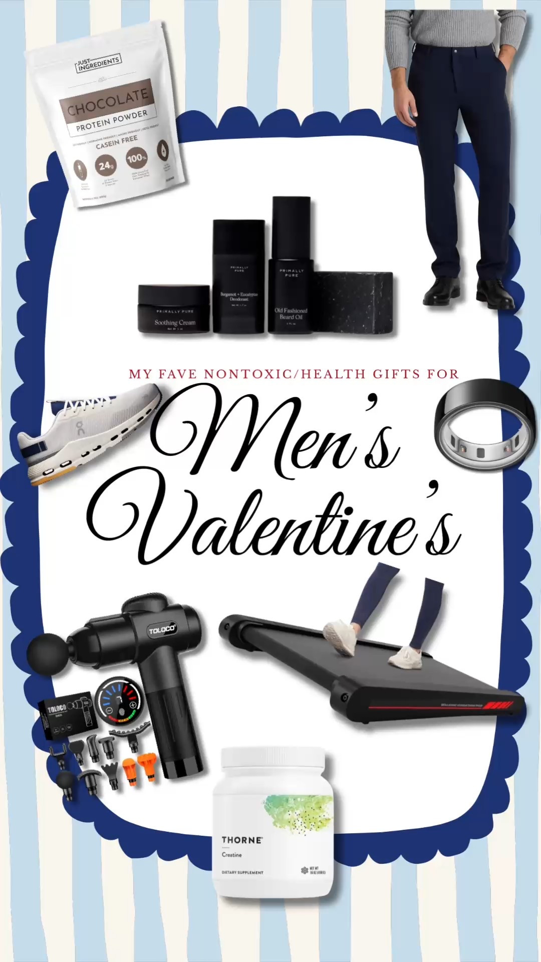 My favorite non-toxic + health-focused Valentine’s gifts for men 👏
From clean grooming to recovery, fitness, and everyday staples he’ll actually use.

Think: massage gun, clean supplements, protein powder, walking pad, wellness ring, men’s skincare, running shoes, and elevated everyday basics — all linked here.

Save this for Valentine’s Day gifts for him, birthdays, or just because 💌
#LTKmens #LTKValentines #HealthGiftsForHim #NonToxicLiving #WellnessGifts #MensWellness #FitnessGifts #CleanSupplements #GiftGuideForHim 

#LTKMens #LTKValentine #LTKfitnessgoals