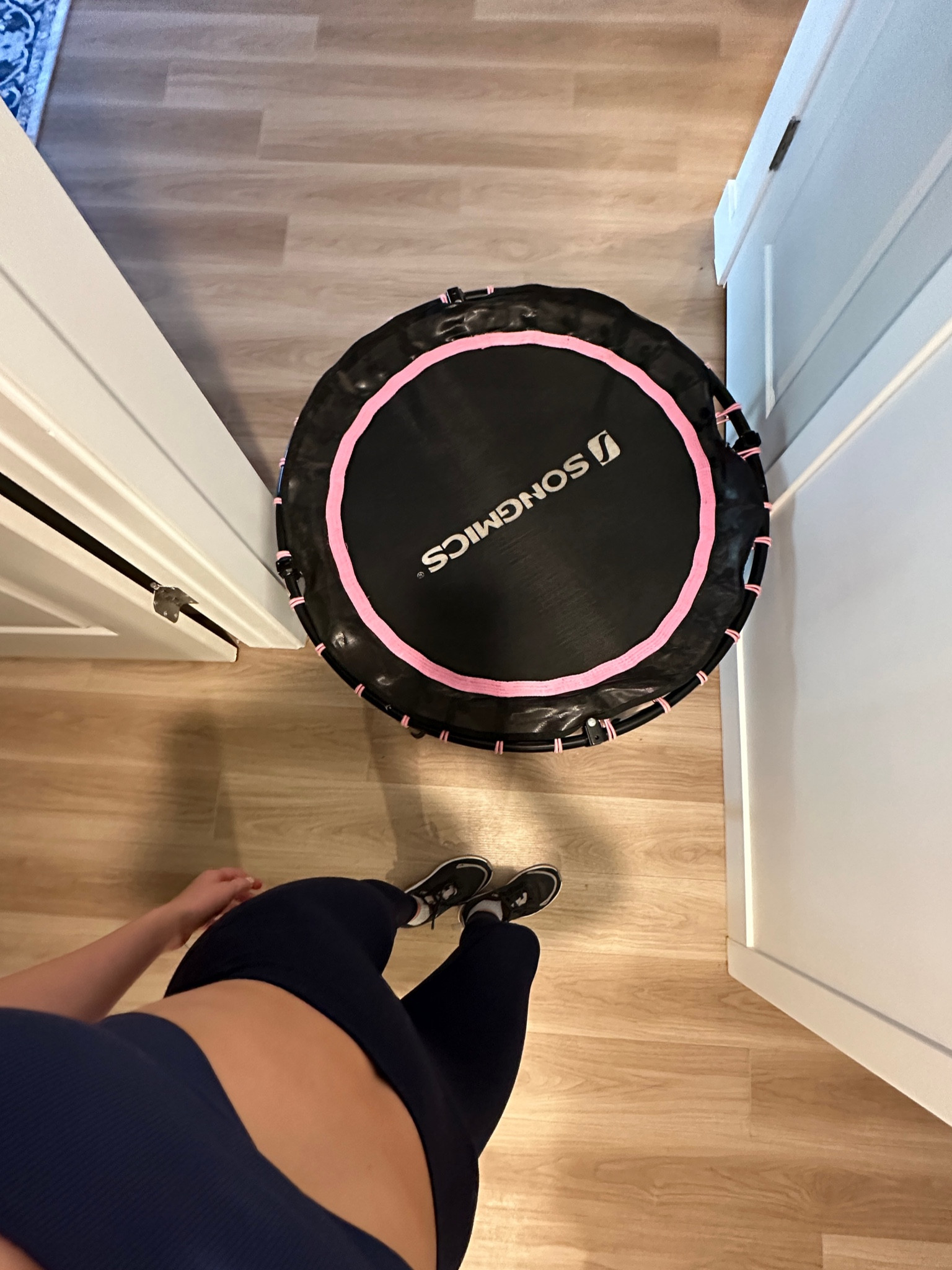 rebounding trampoline 
lulu legging
nike sneakers
shein bra no longer in stock